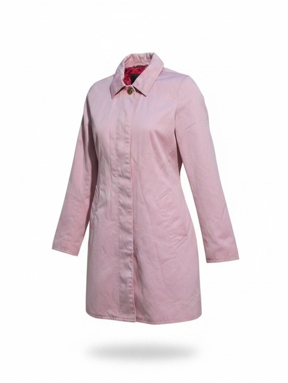 Vintage Coach Light Pink Trench Coat - Picture 2 of 9